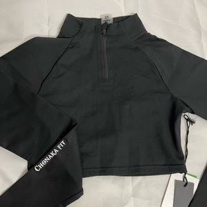 Work out crop top black